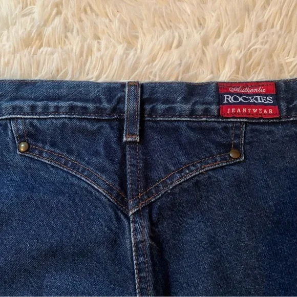 Vintage Rocky Mountain High Waisted Denim Jeans Rockies - Picture 5 of 16